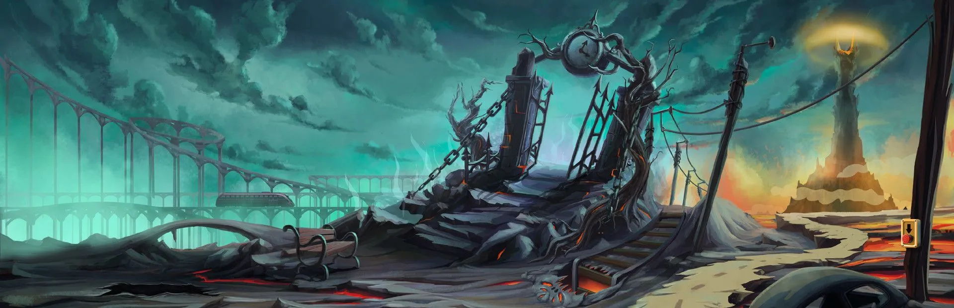 Angelo and Deemon: One Hell of a Quest widescreen key art